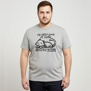 I’m Very Good At Doing Nothing Cat Graphic T-Shirt